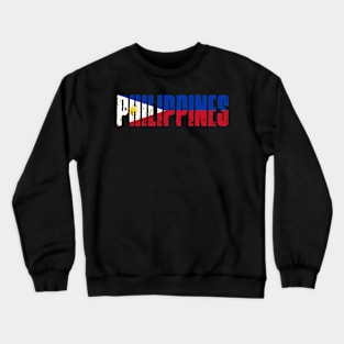 Philippines Flag Art Vintage Crewneck Sweatshirt